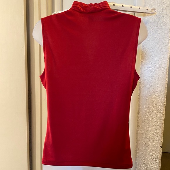 Josephine Chaus Red Sleeveless Top - Picture 3 of 5